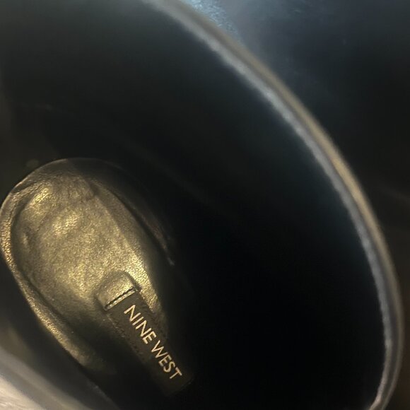 Nine West Danie Black Leather Dress Booties - Picture 10 of 12